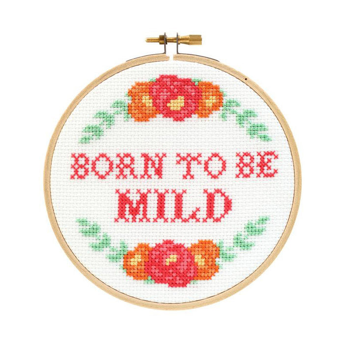Born to be Mild Cross Stitch Kit by The Stranded Stitch from Leanna Lin's Wonderland