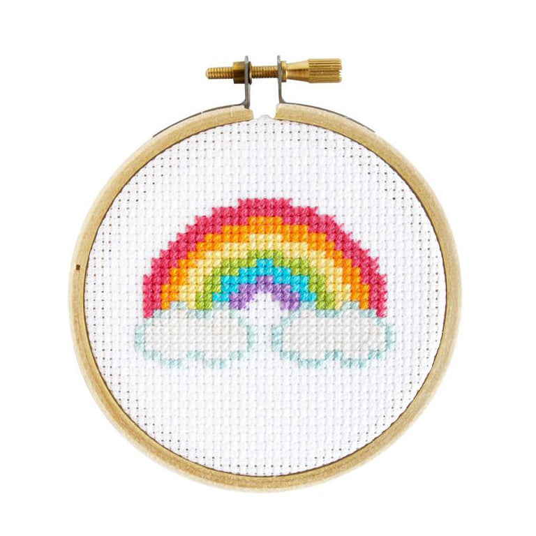 Rainbow Mini Cross Stitch Kit - Leanna Lin&