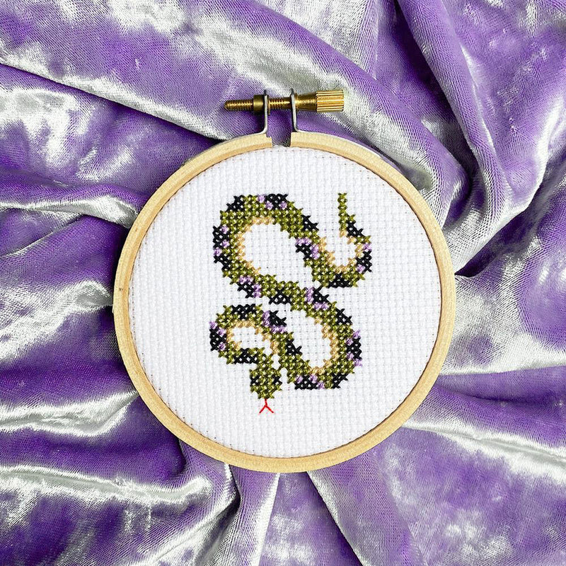 Snake Mini Cross Stitch Kit