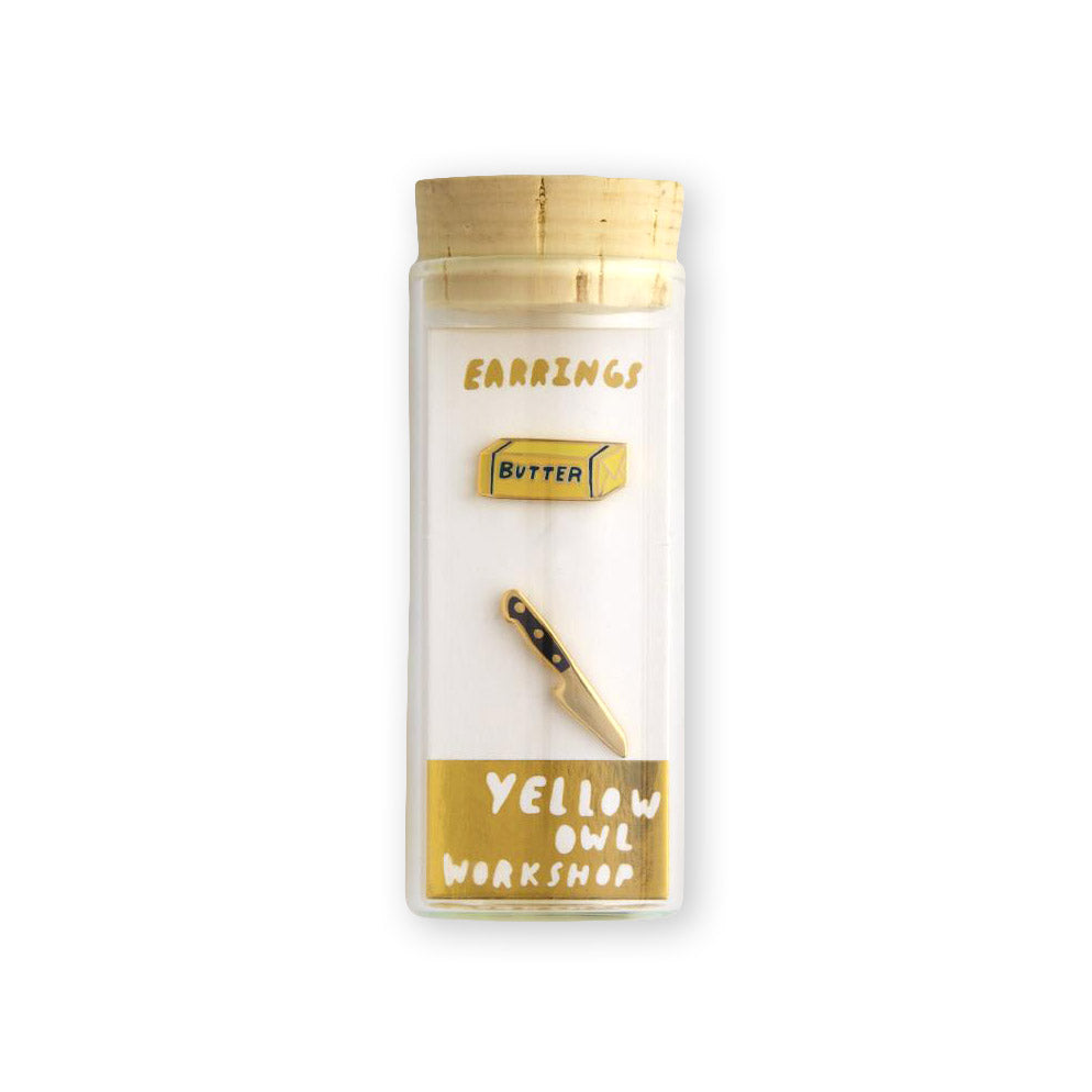 Butter &amp; Knife Earrings by Yellow Owl Workshop from Leanna Lin&