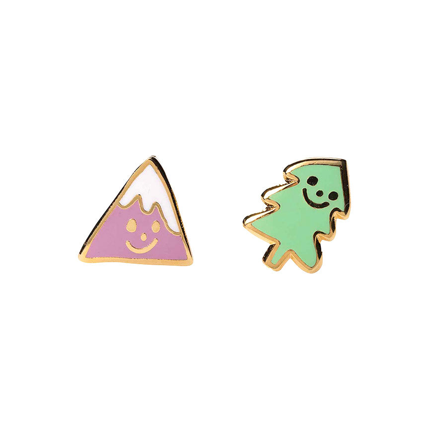 Mountain &amp; Tree Earrings