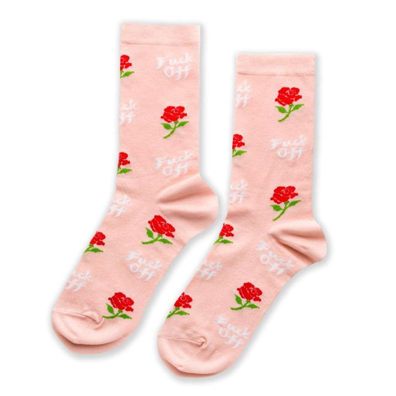 F*** Off Rose Womens Socks